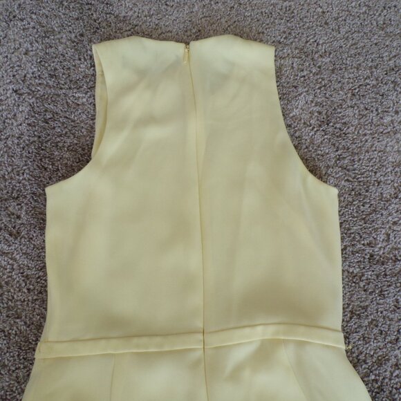 Gucci Italian Pastel yellow silk blend Midi dress 40 - Picture 8 of 8